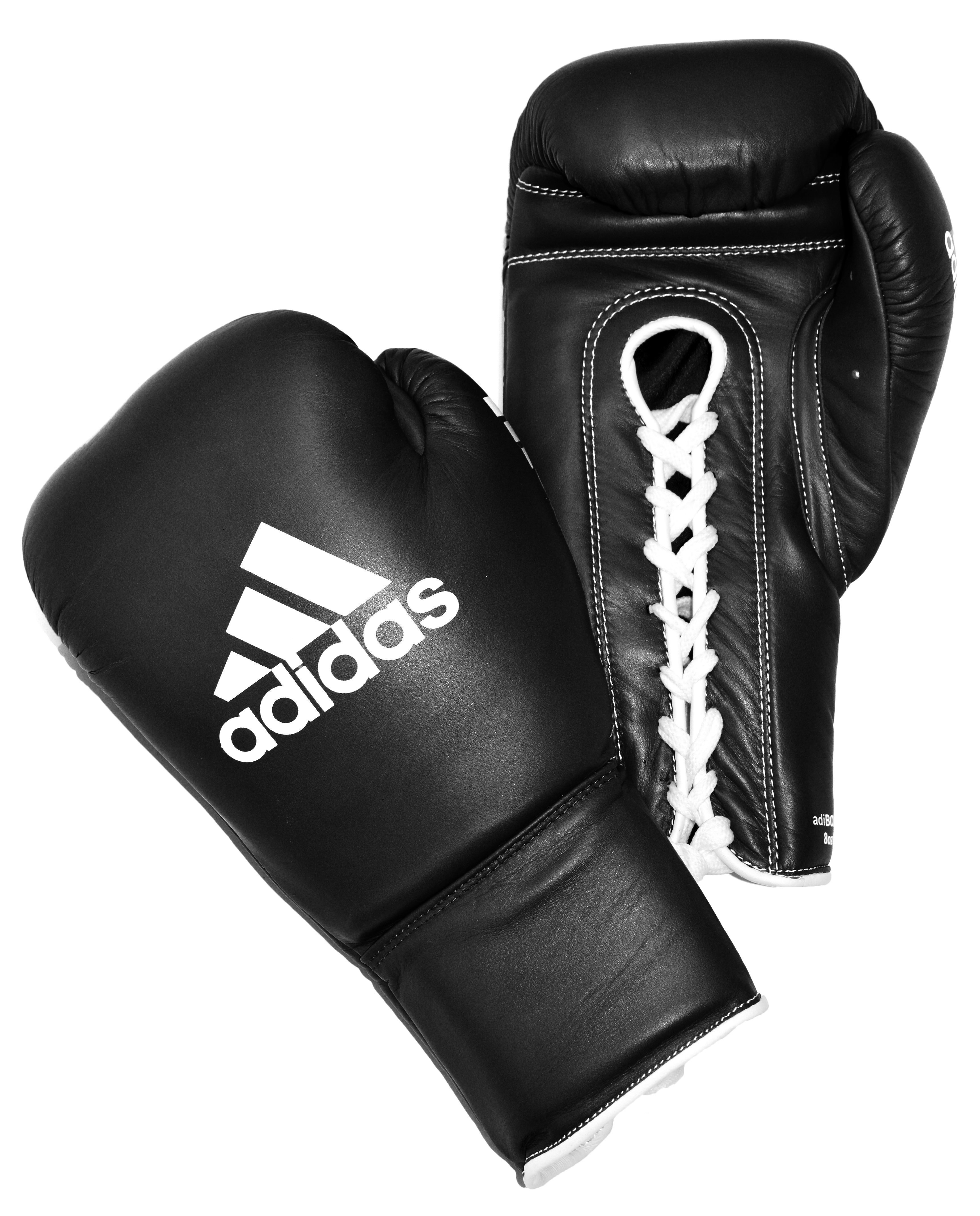 adidas Pro Boxing Gloves Black English