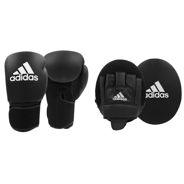 adidas Boxing Gloves And Focus Mitts Set