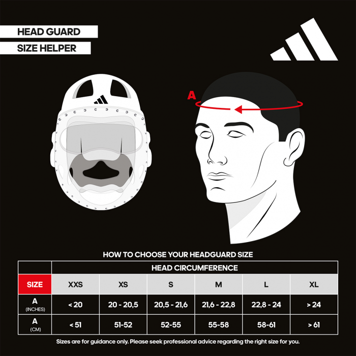 ADIDAS WT APPROVED HEAD GUARD WITH MASK