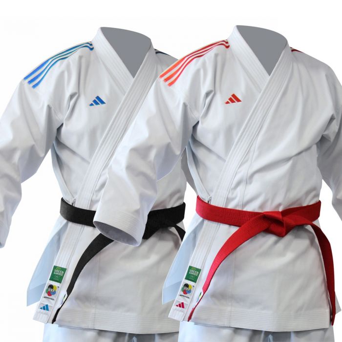 ADIDAS WKF KARATE UNIFORM JAPANESE CUT 14OZ COLOURED