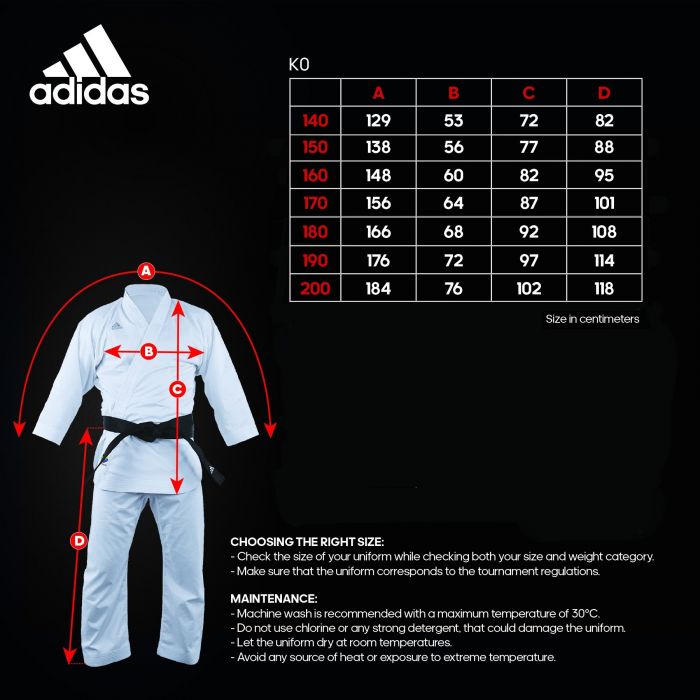 adidas adi zero Kumite Karate Uniform 4.5oz