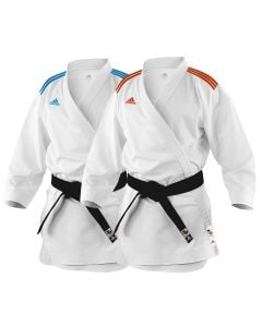 adidas adi-zero Kumite Karate Uniform - 4.5oz - Coloured Stripes